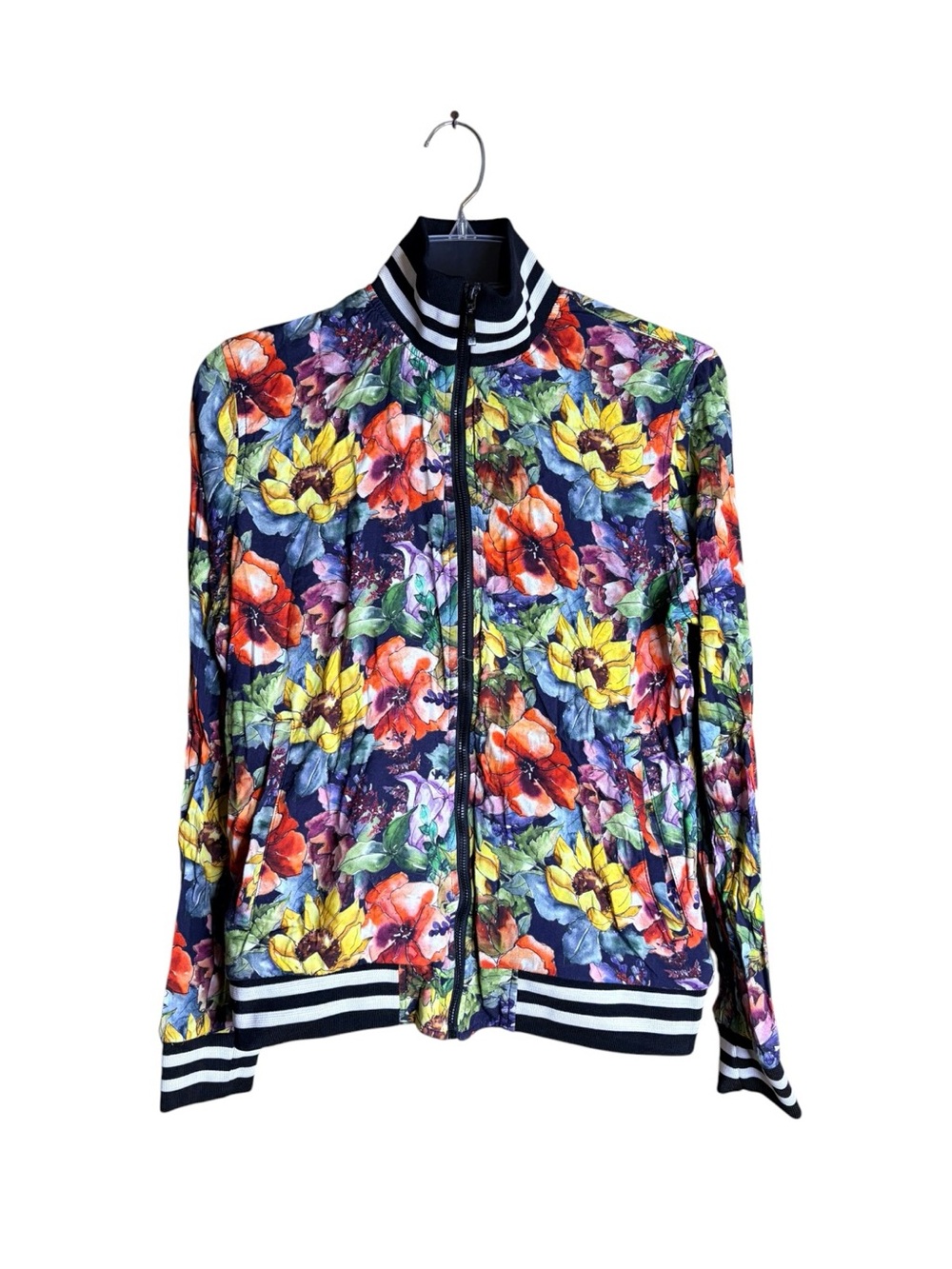 Cactus Man Ricky Singh Men’s M Floral Bomber Jacket Multicolor